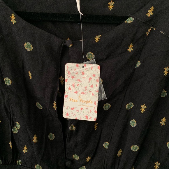 Free People Love Grows Long NWT Navy Romper - Picture 6 of 12